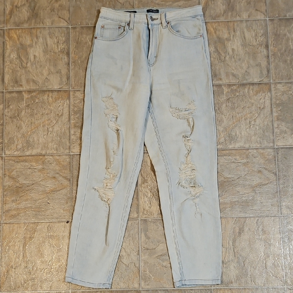 Wild Fable Light Blue Ripped Mom Jeans